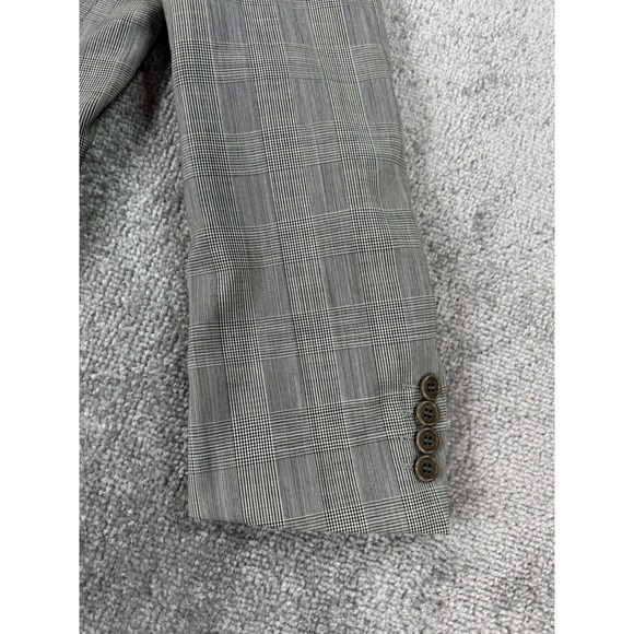 Hugo Boss Suit Jacket 42 R Navy Wool Prince of Whales Galilei Sigma Luxury Coat - Picture 2 of 16